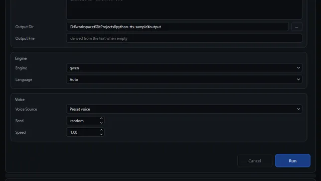 TTS Toolkit screenshot 2