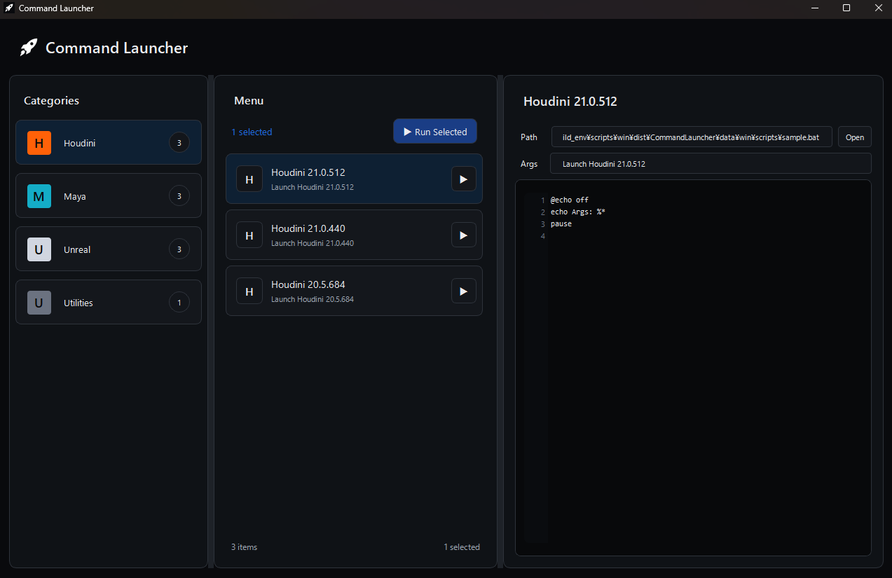 Command Launcher screenshot 1